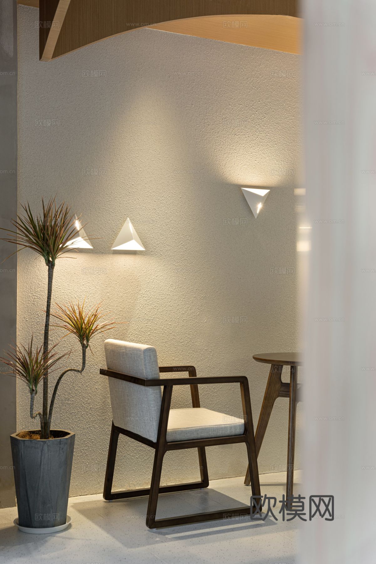 新中式茶室设计 餐厅效果图下载（渲染图8）