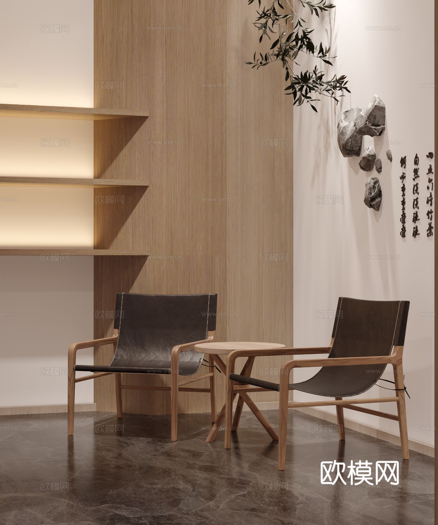 宋式禅意家装风格 餐厅效果图下载（渲染图3）