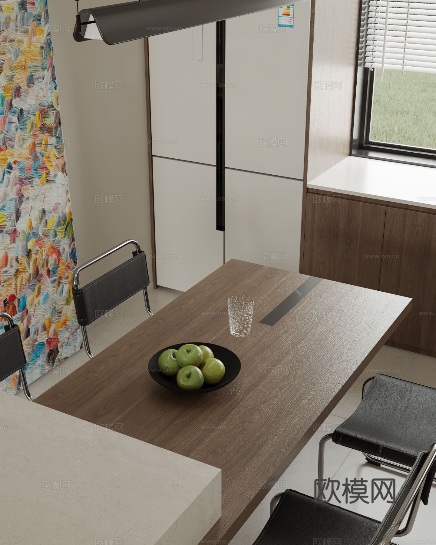 中古风家装客厅 卧室效果图下载（渲染图3）