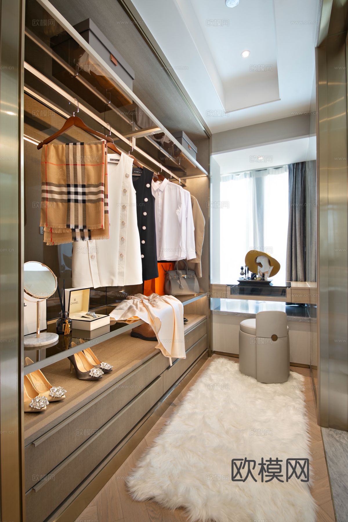 意式现代家装设计 客厅卧室效果图下载（渲染图8）