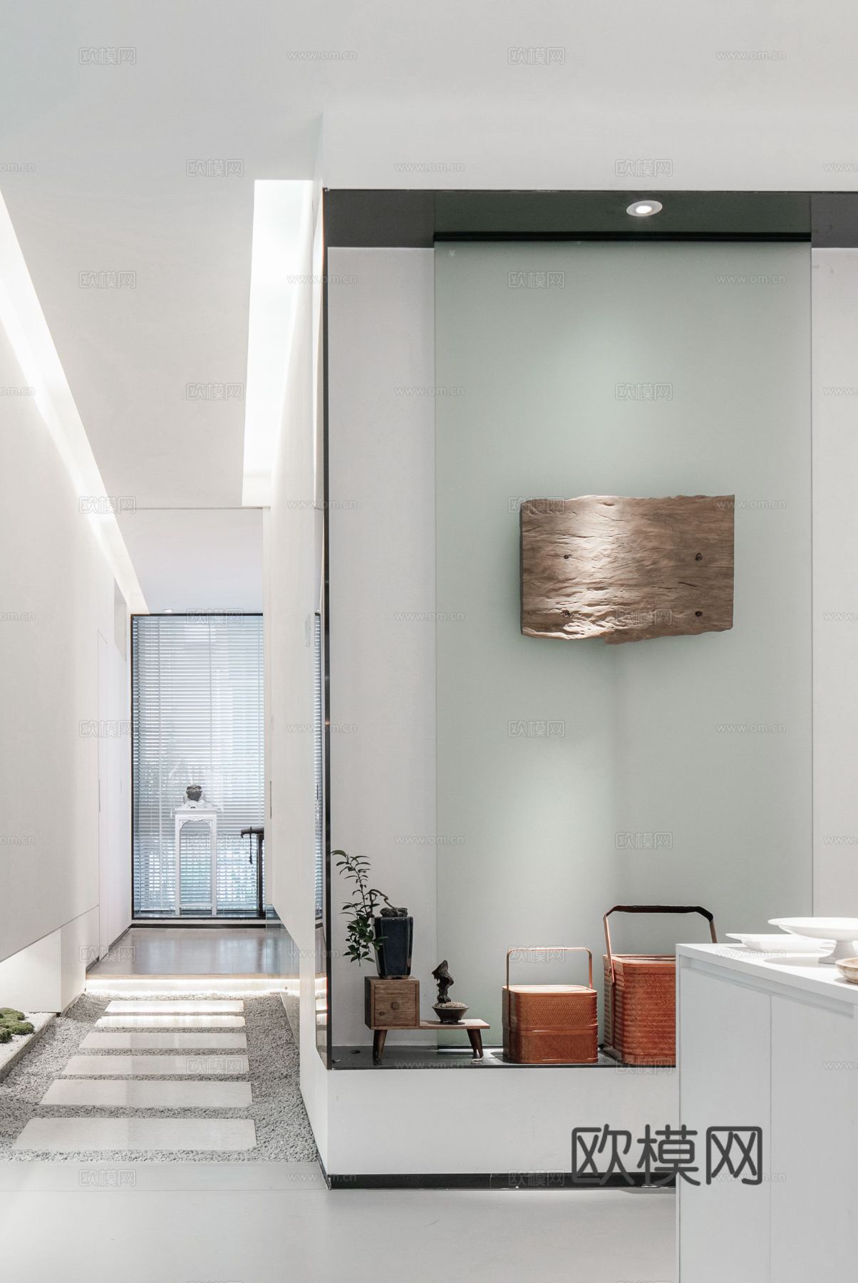 新中式茶室 餐厅效果图下载（渲染图5）