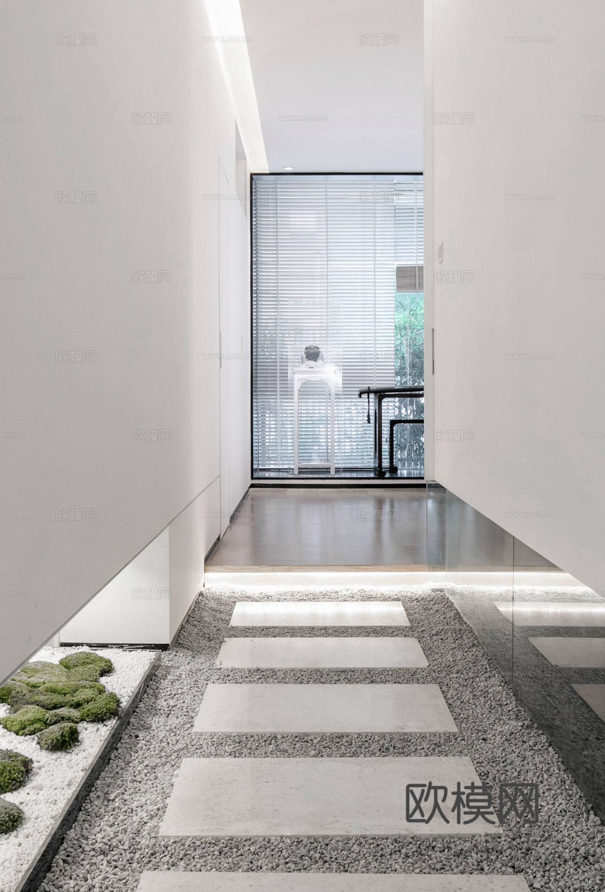 新中式茶室 餐厅效果图下载（渲染图4）