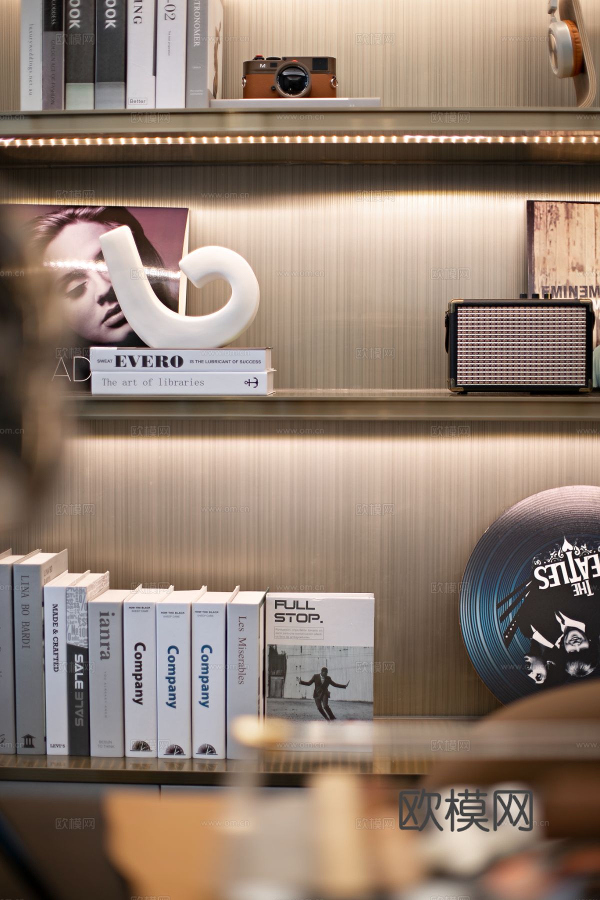 意式现代家装设计 客厅卧室效果图下载（渲染图6）