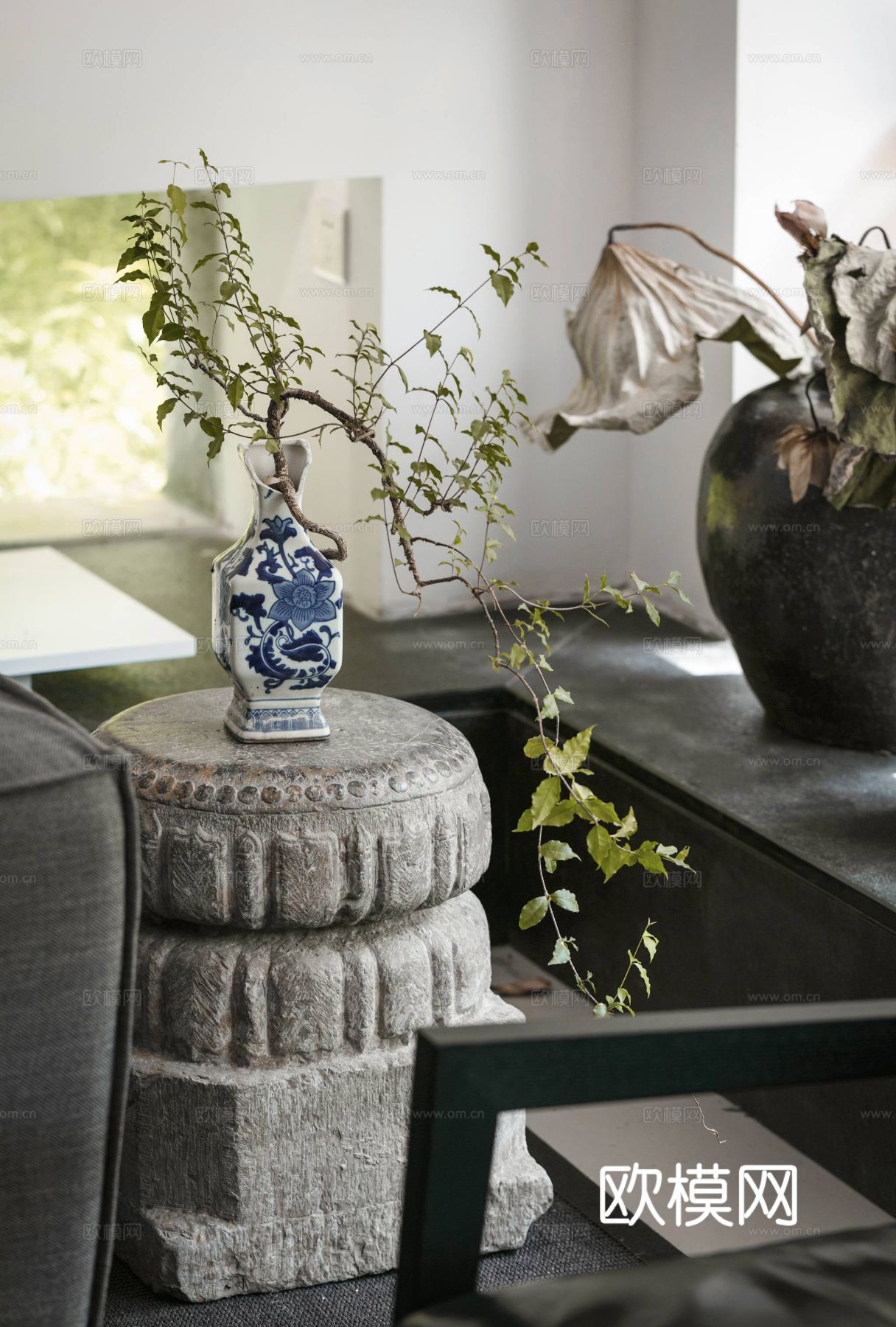 新中式茶室 餐厅效果图下载（渲染图11）