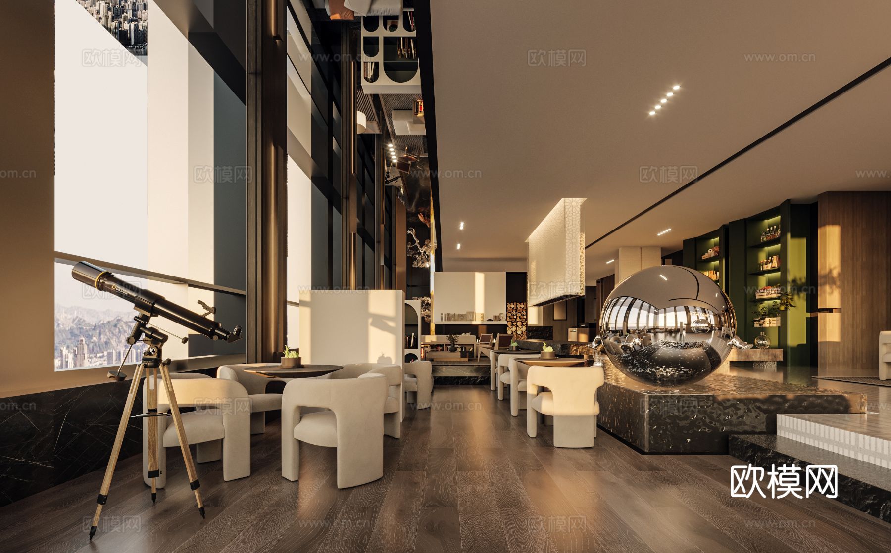 酒店民宿设计效果图下载（渲染图5）