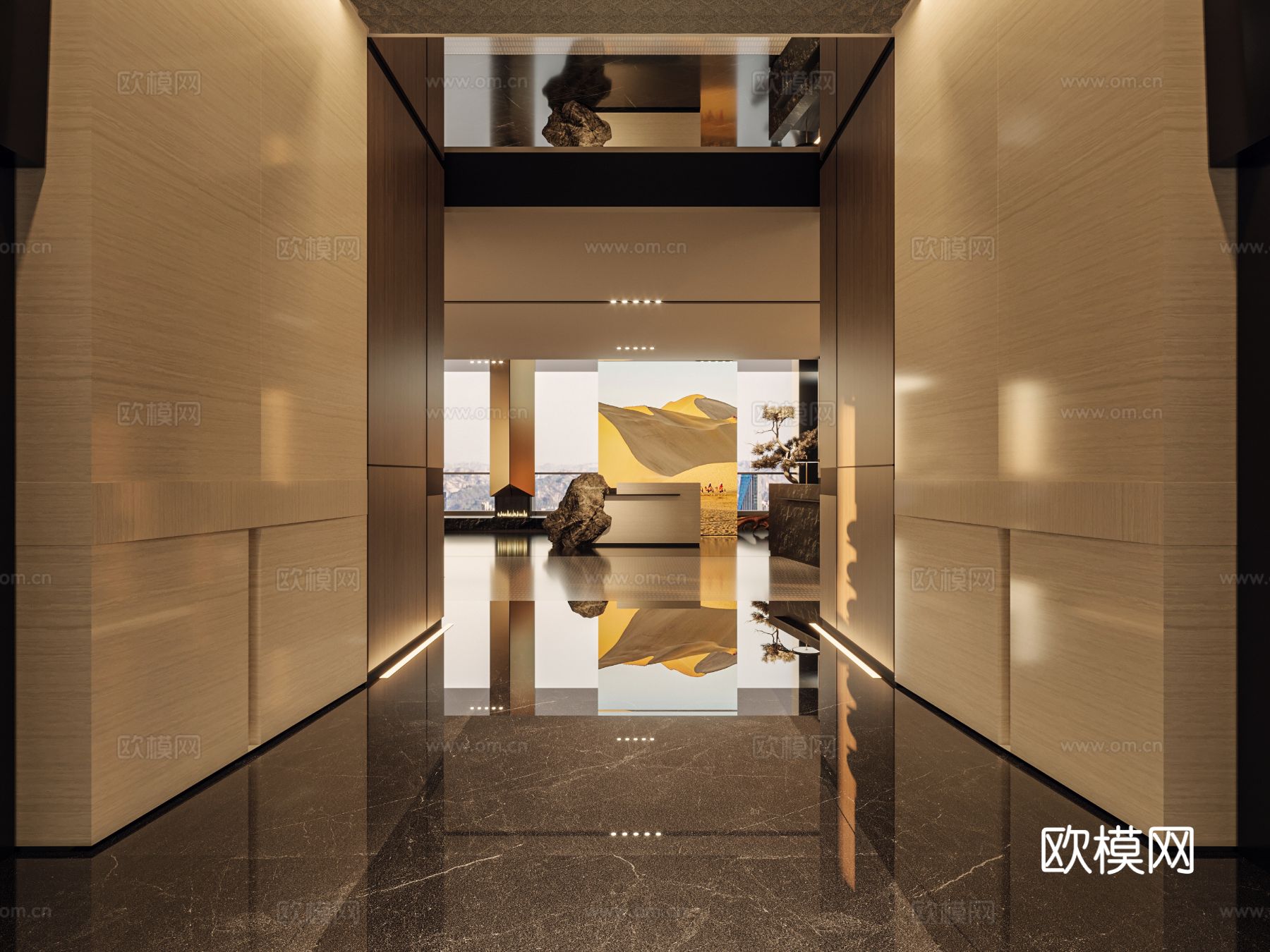 酒店民宿设计效果图下载（渲染图9）