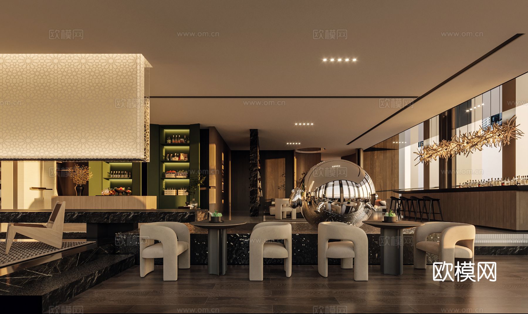 酒店民宿设计效果图下载（渲染图7）