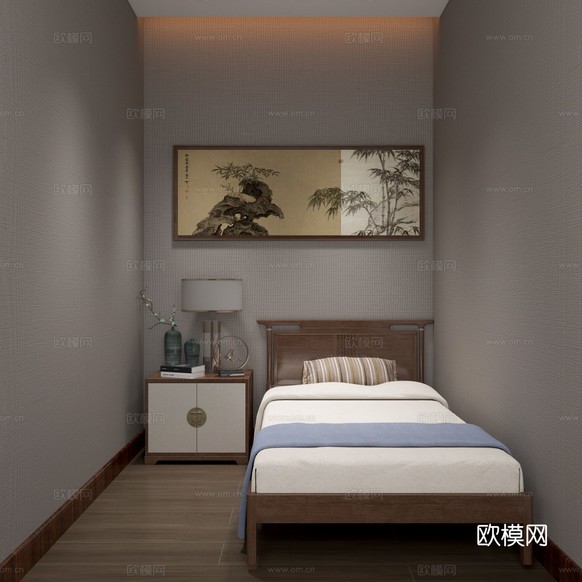宋式新中式大平層家裝風(fēng)格效果圖下載(渲染圖10)