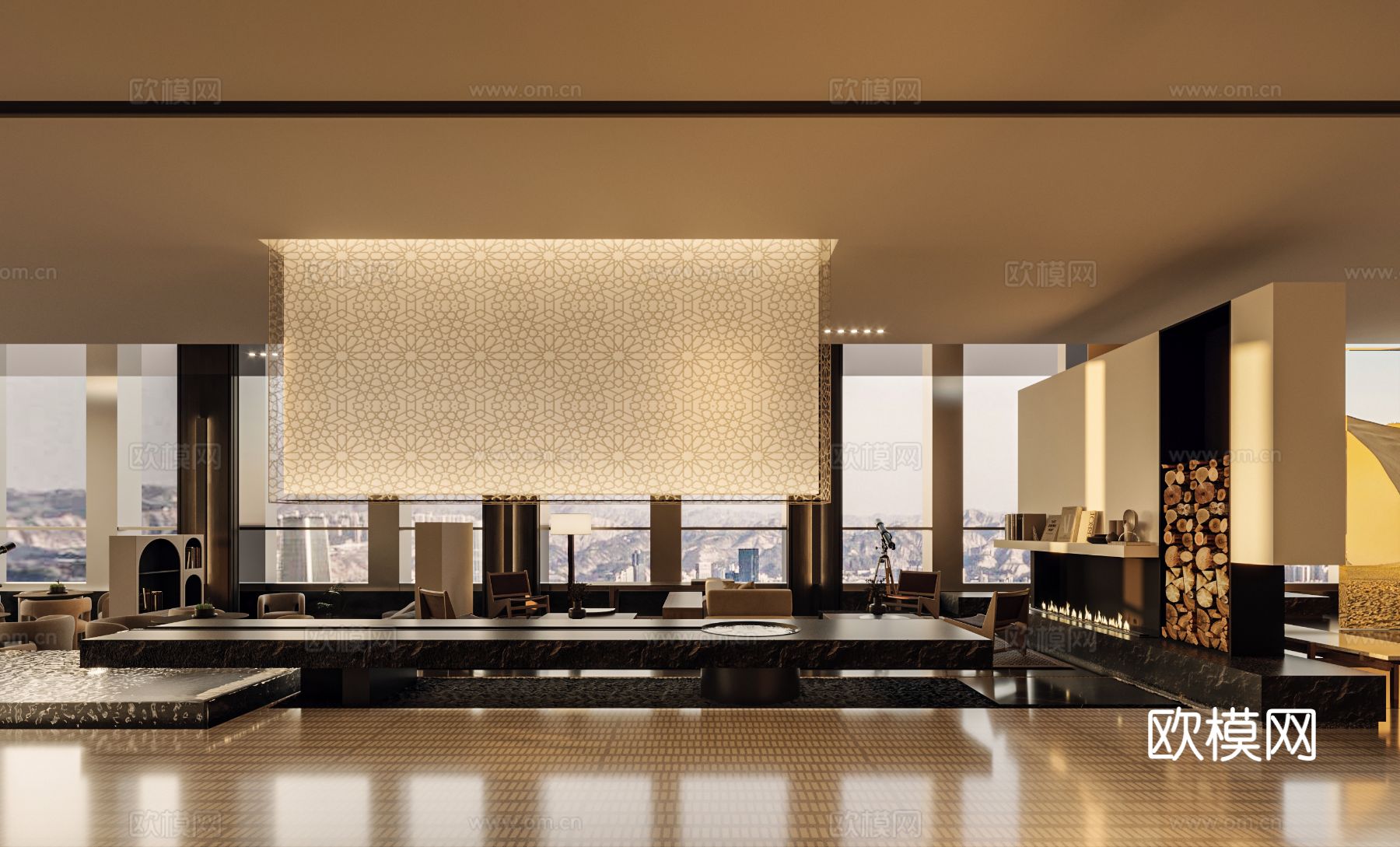 酒店民宿设计效果图下载（渲染图8）