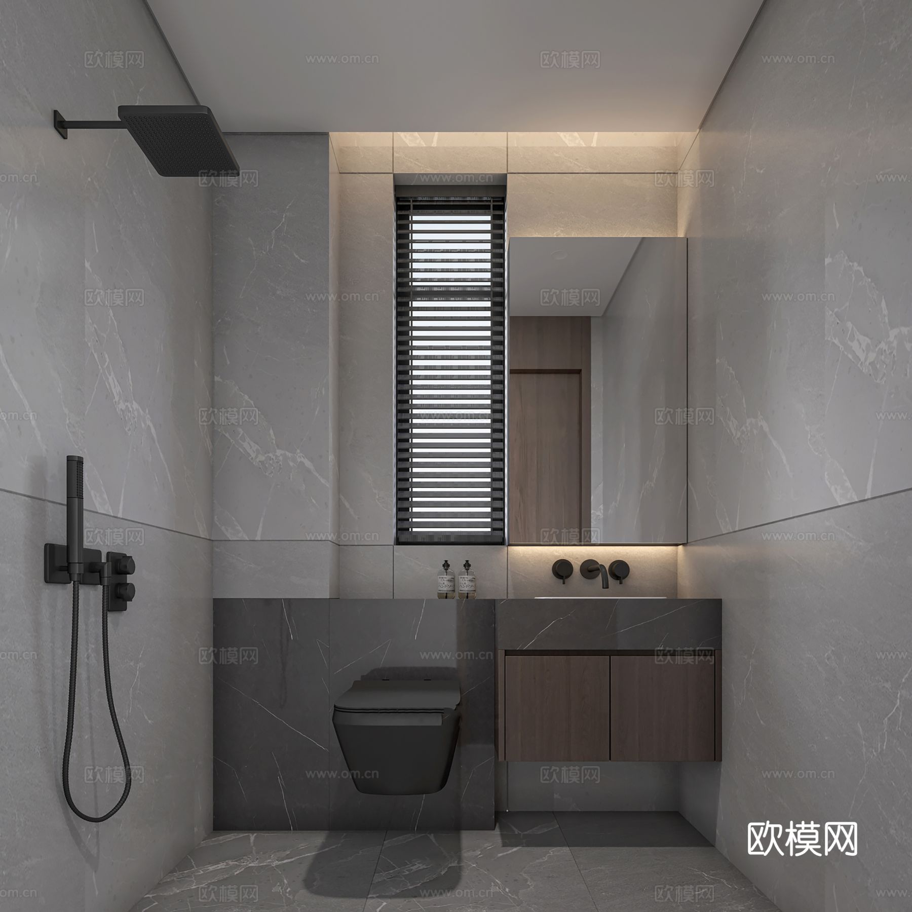 宋式新中式大平层家装风格效果图下载（渲染图5）