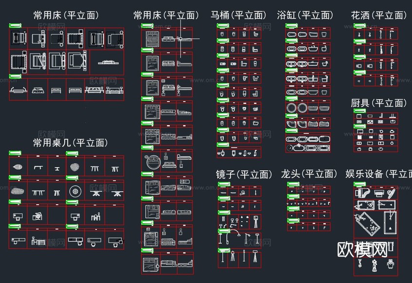 2025 超全平立面 動(dòng)態(tài)圖庫下載(渲染圖3)