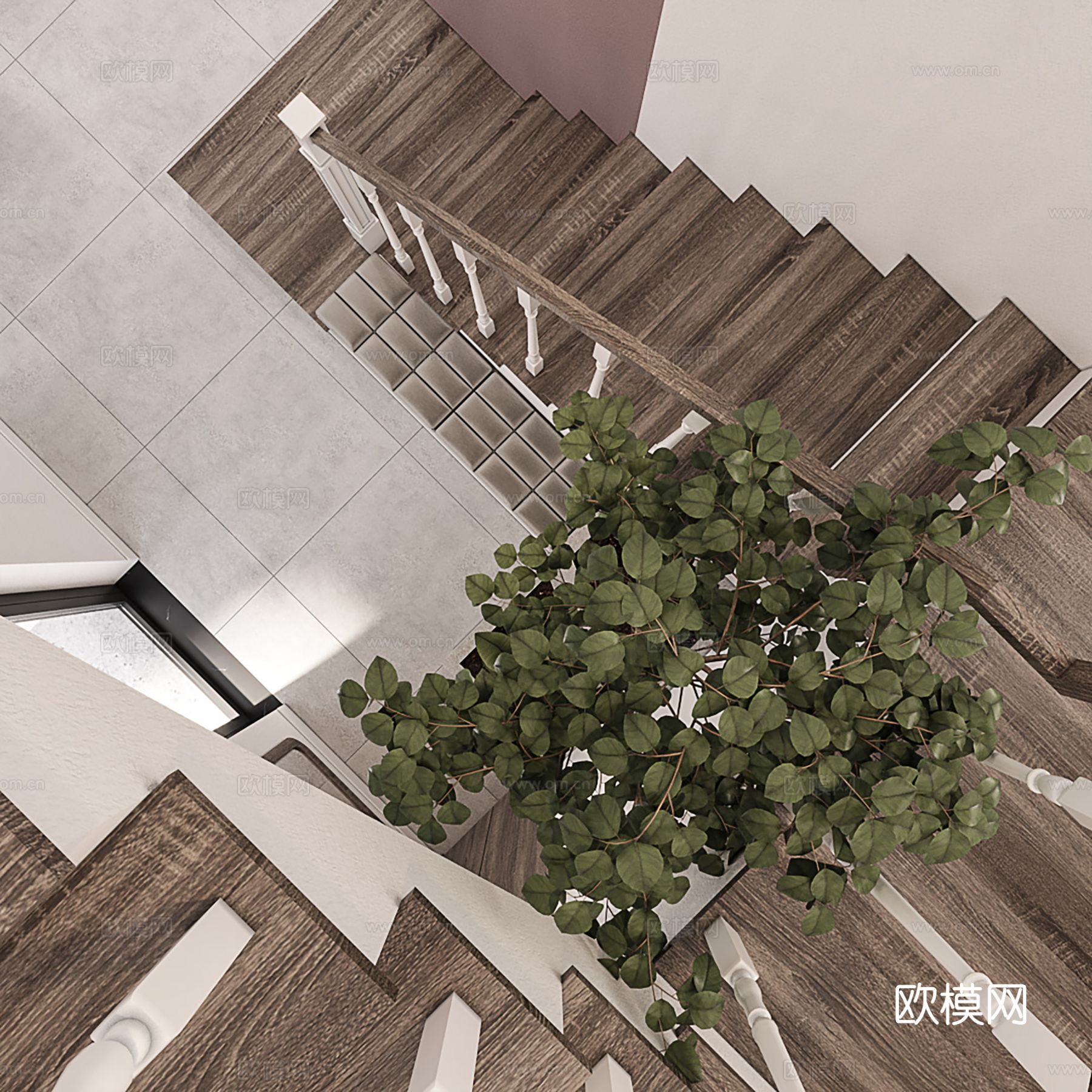 现代极简大平层家装设计 客厅卧室 餐厅 高级灰效果图下载（渲染图13）