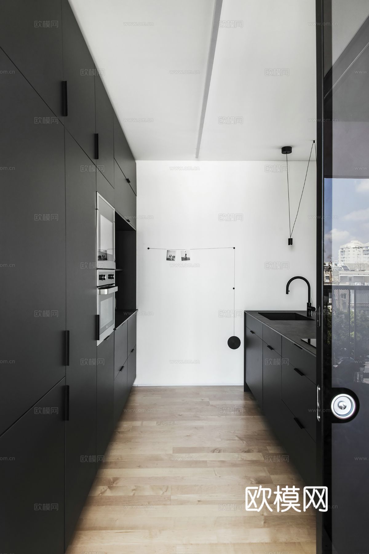 现代极简大平层家装设计 餐厅 卧室 客厅 高级灰效果图下载（渲染图8）