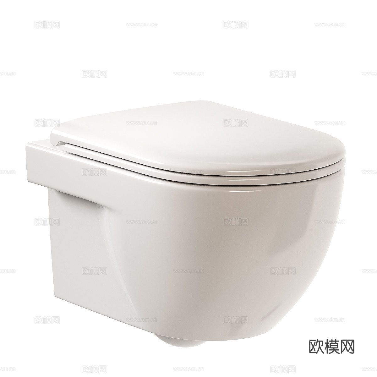 现代轻奢马桶 坐浴盆3d模型