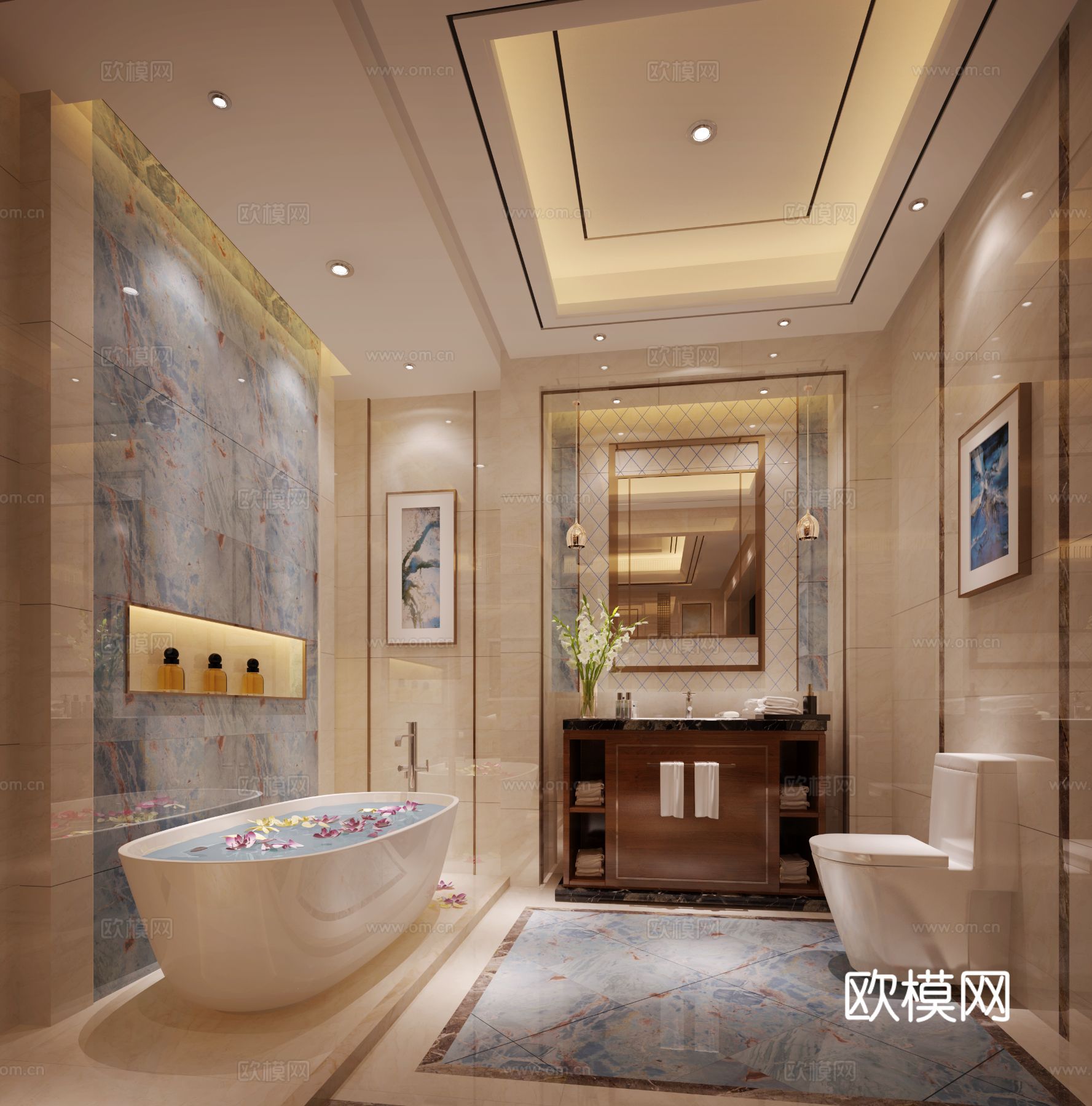 欧式室内展厅样板间设计效果图下载（渲染图7）