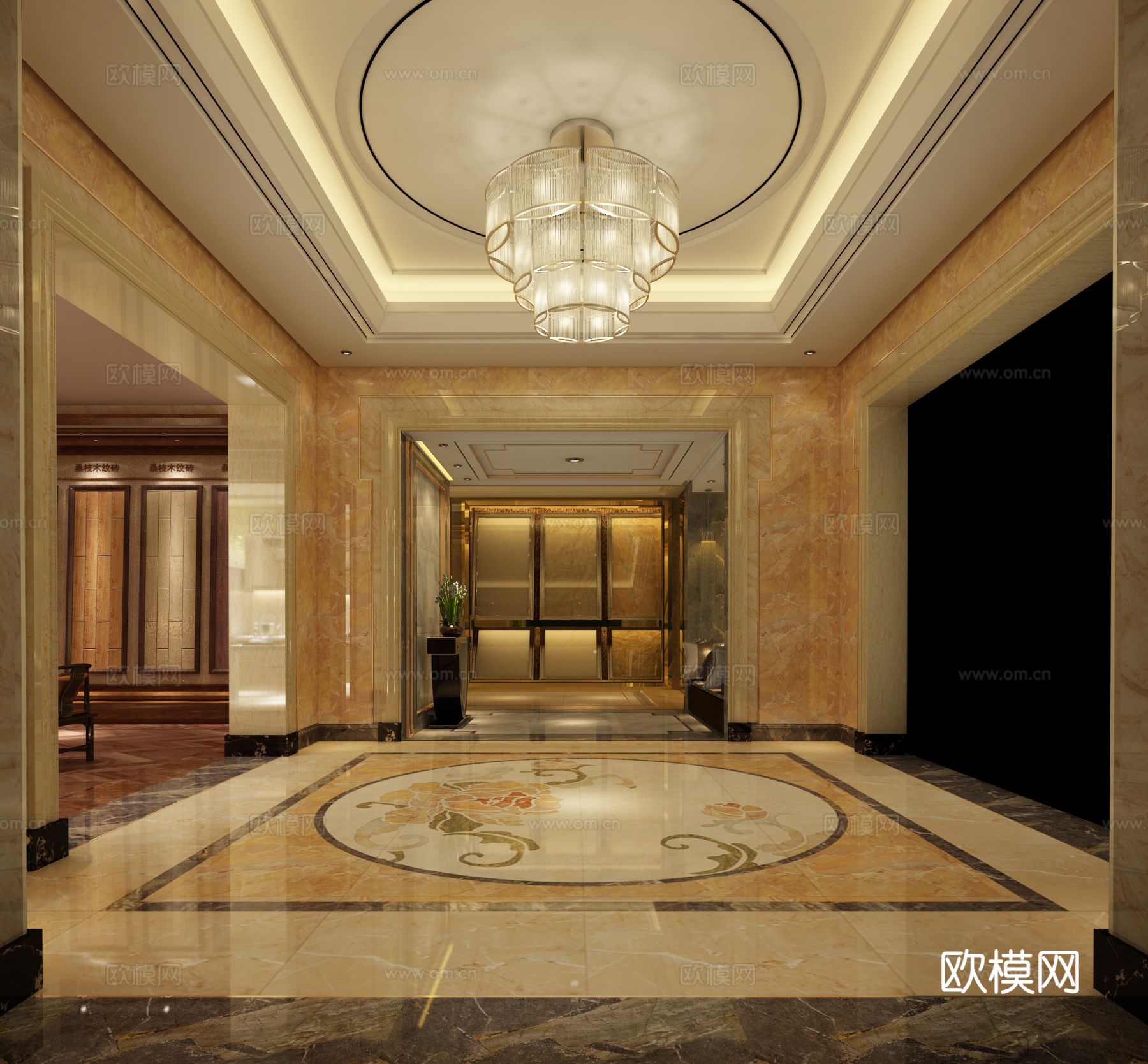 欧式室内展厅样板间设计效果图下载（渲染图5）