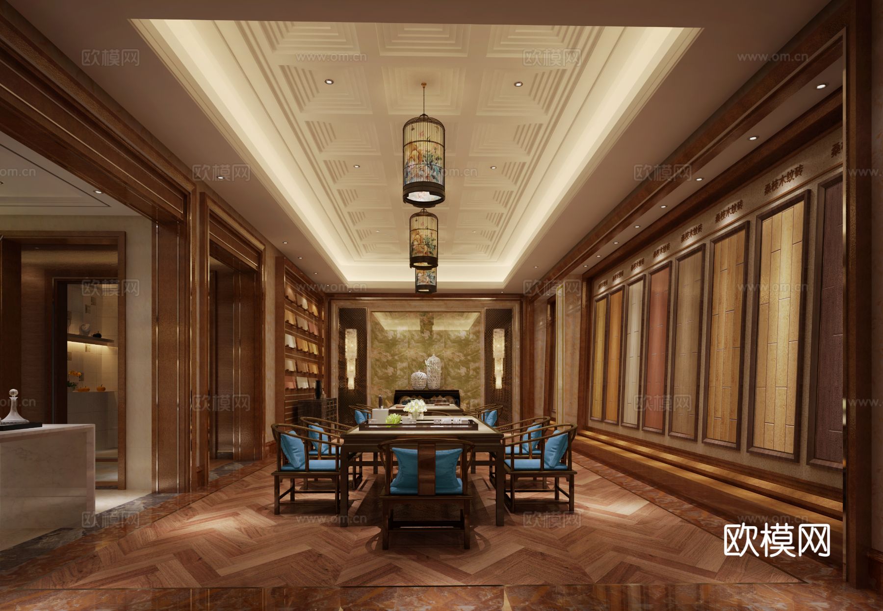 欧式室内展厅样板间设计效果图下载（渲染图9）