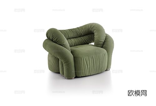 Rugiano ABBRACCIO单人沙发3d模型下载（渲染图1）