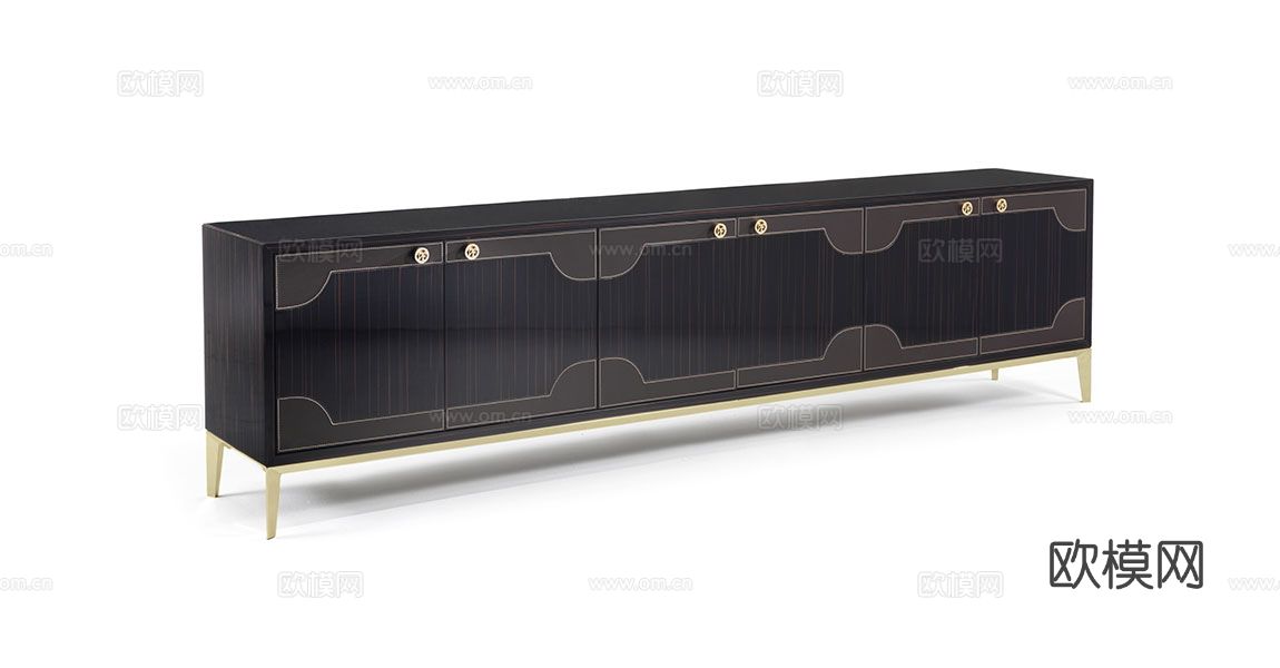 VF 意式电视柜3d模型下载（渲染图2）