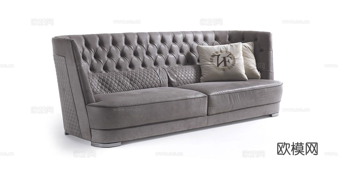 VF 意式双人沙发3d模型下载（渲染图2）