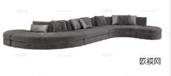 VF 意式异形沙发3d模型下载（渲染图1）