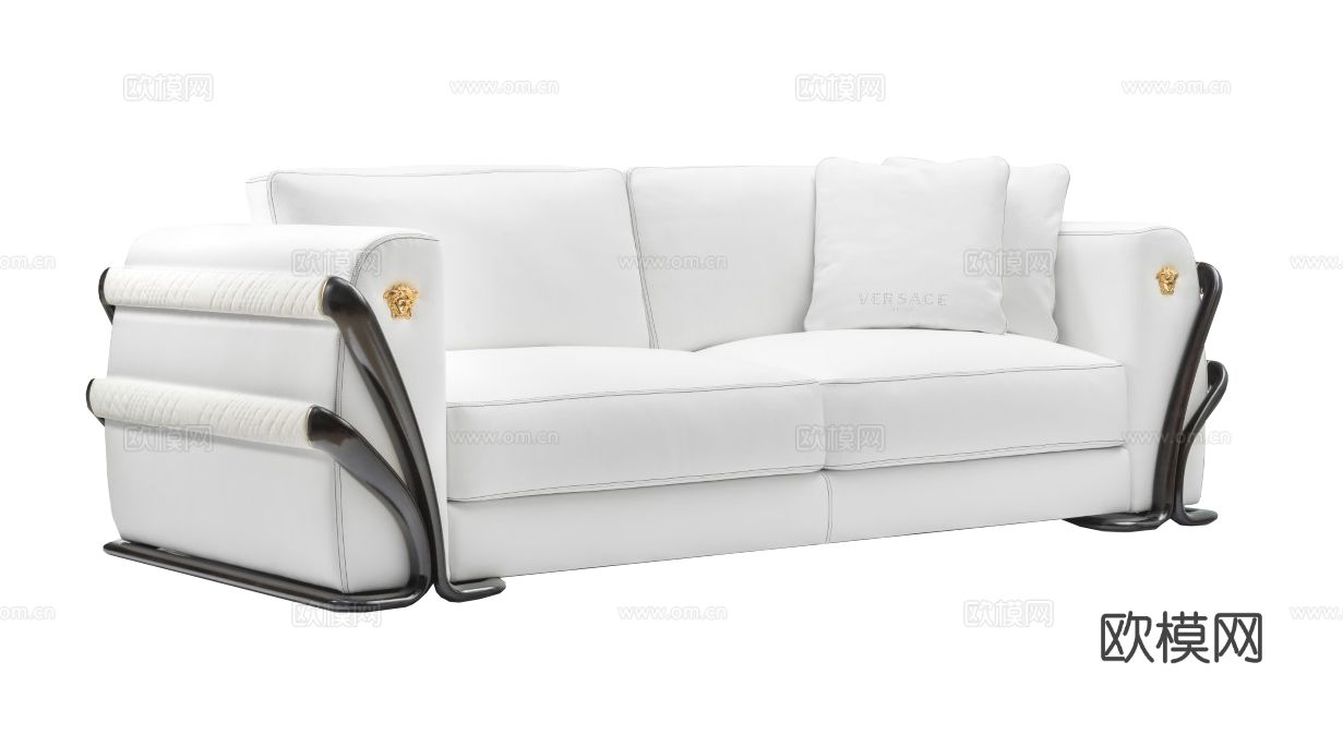 VERSACEA 意式多人沙发3d模型下载（渲染图2）