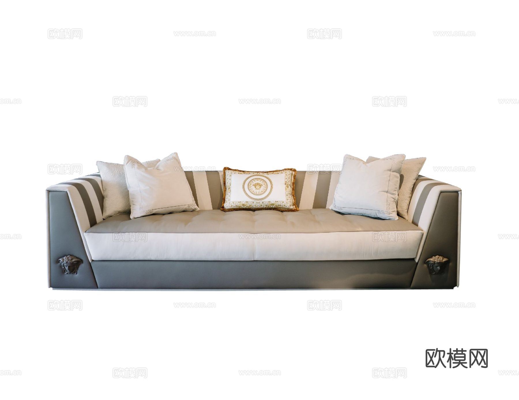 VERSACEA 多人沙发3d模型下载（渲染图1）