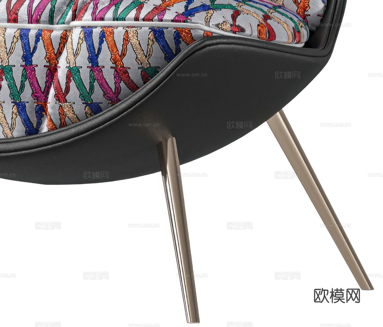 VERSACEA 花布椅子3d模型下载（渲染图2）