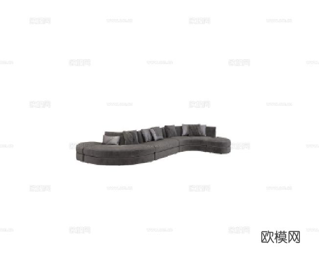 VF 意式异形沙发3d模型下载（渲染图2）