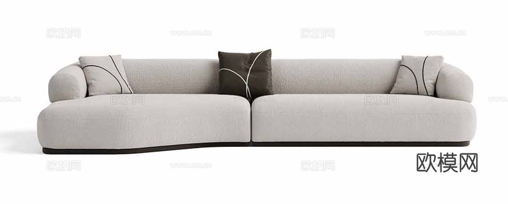 VF 意式双人沙发3d模型下载（渲染图3）