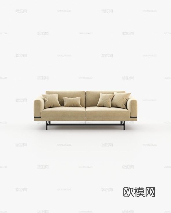 LASKASAS 双人沙发3d模型下载（渲染图1）