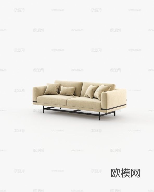 LASKASAS 双人沙发3d模型下载（渲染图4）