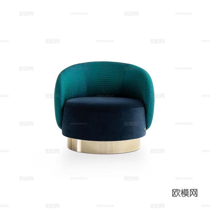 LUXENCE 轻奢单人沙发3d模型下载（渲染图1）