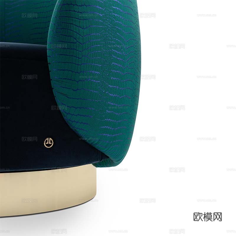 LUXENCE 轻奢单人沙发3d模型下载（渲染图2）