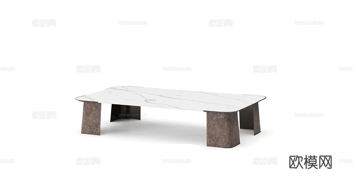LONGHI 组合茶几3d模型下载（渲染图2）