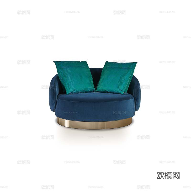 LUXENCE 轻奢单人沙发3d模型下载（渲染图4）