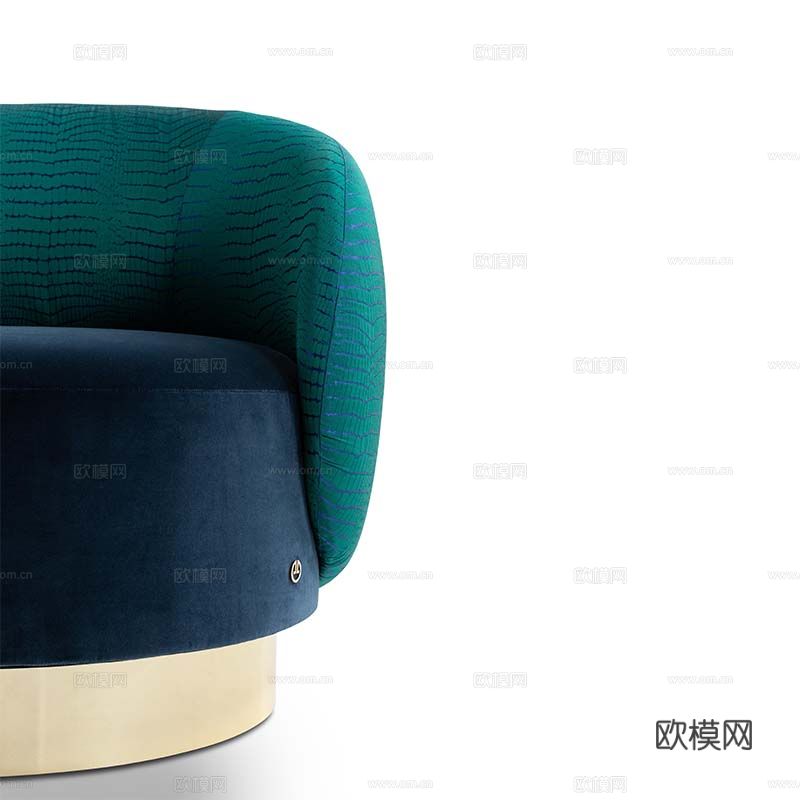 LUXENCE 轻奢单人沙发3d模型下载（渲染图3）