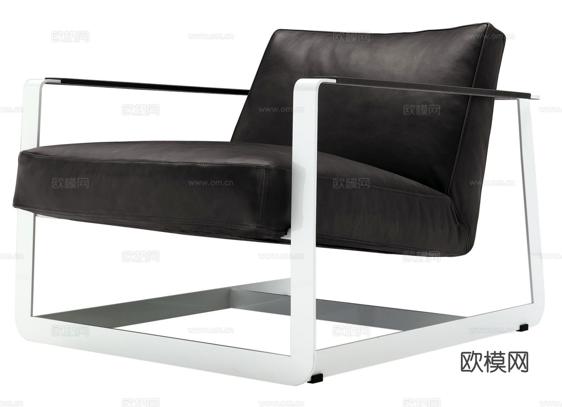Poliform 扶手椅3d模型下载（渲染图3）