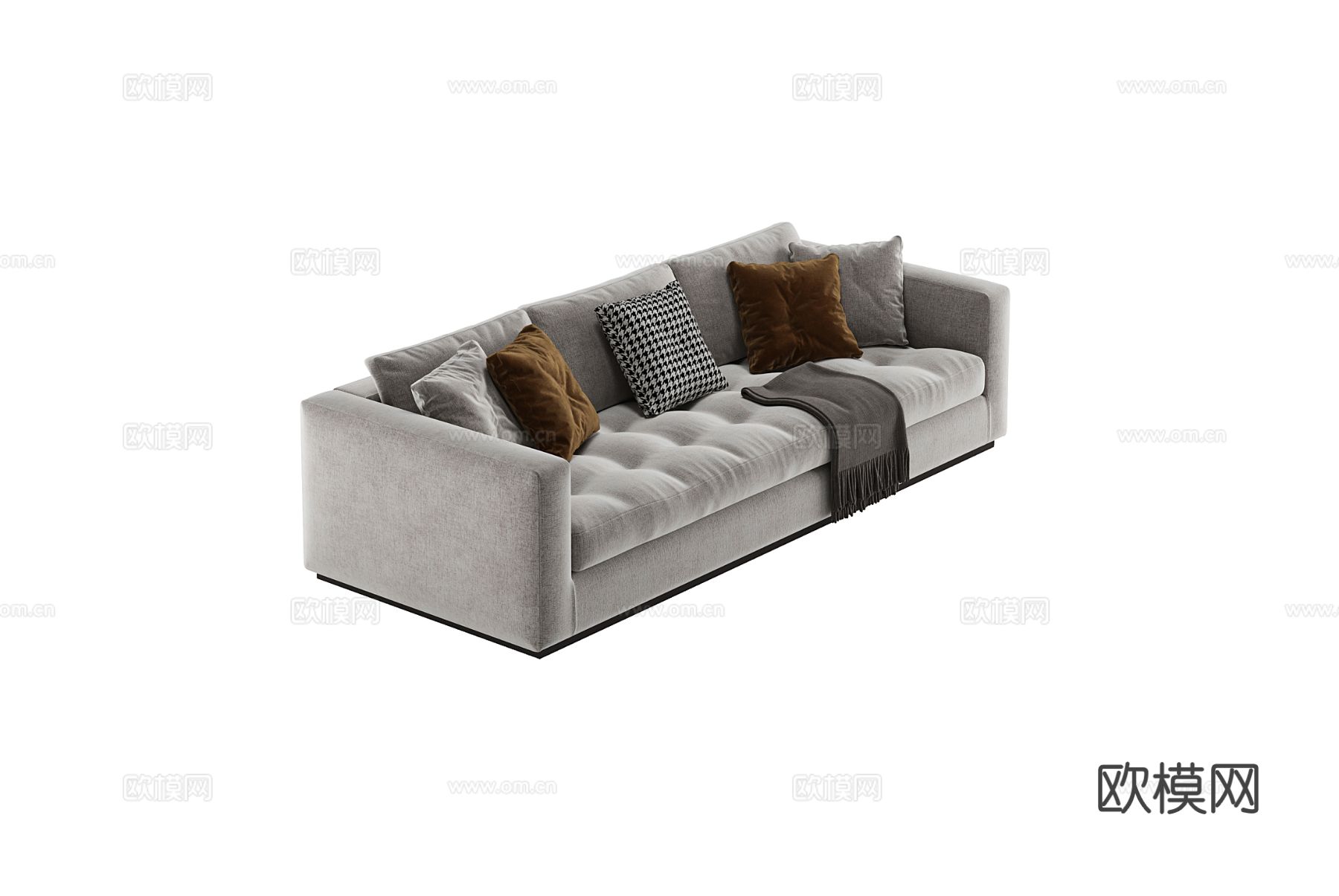 Minotti 意式三人沙发3d模型下载