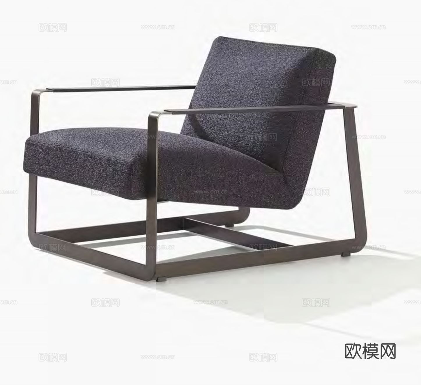 Poliform 扶手椅3d模型下载（渲染图2）