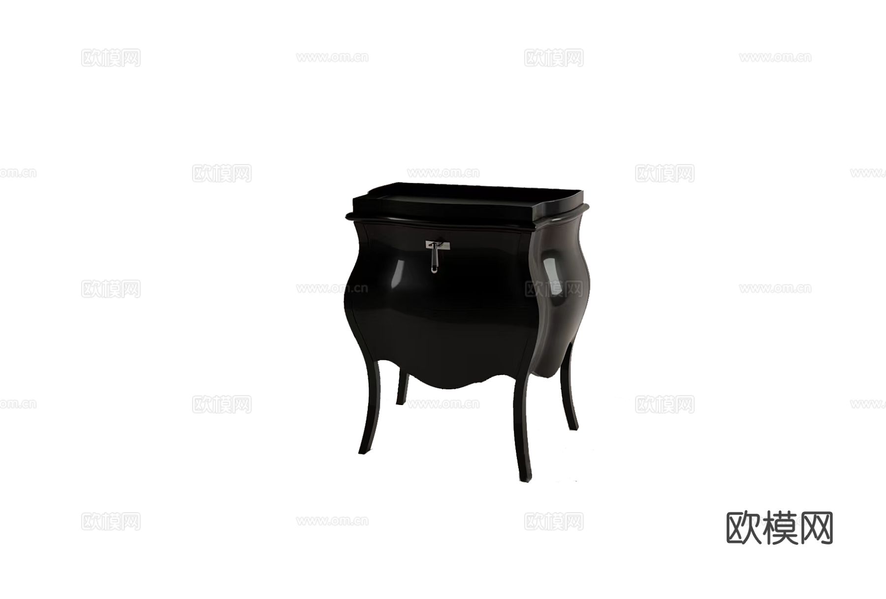 FENDI 简欧斗柜3d模型下载（渲染图1）