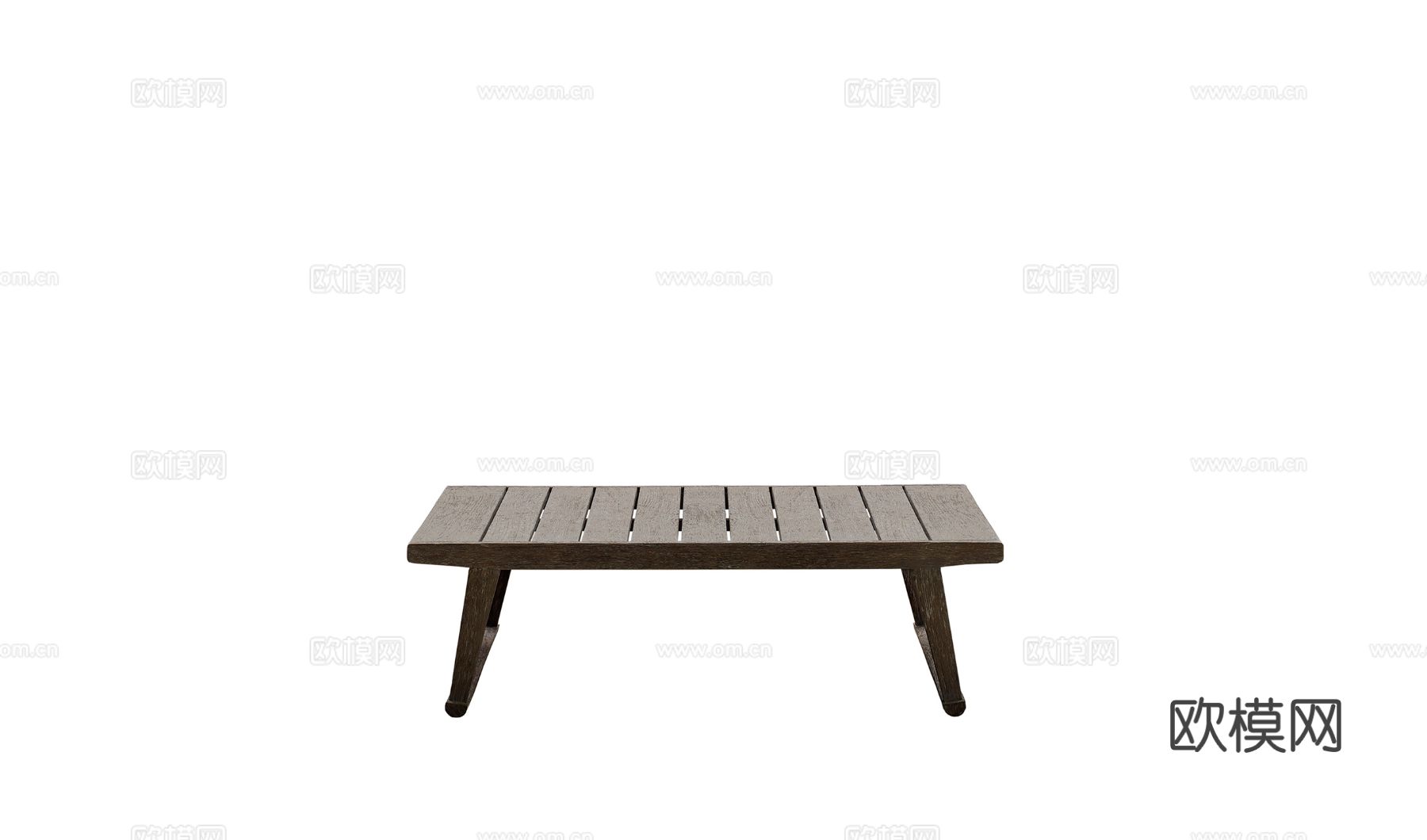 B&B 原木茶几3d模型下载