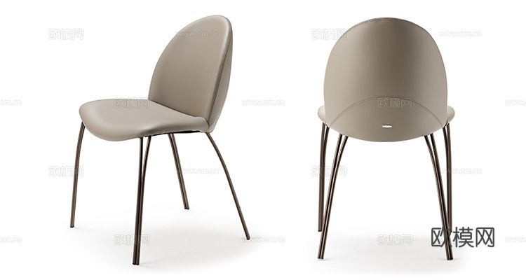 Cattelan Italia 意式餐椅3d模型下载（渲染图2）