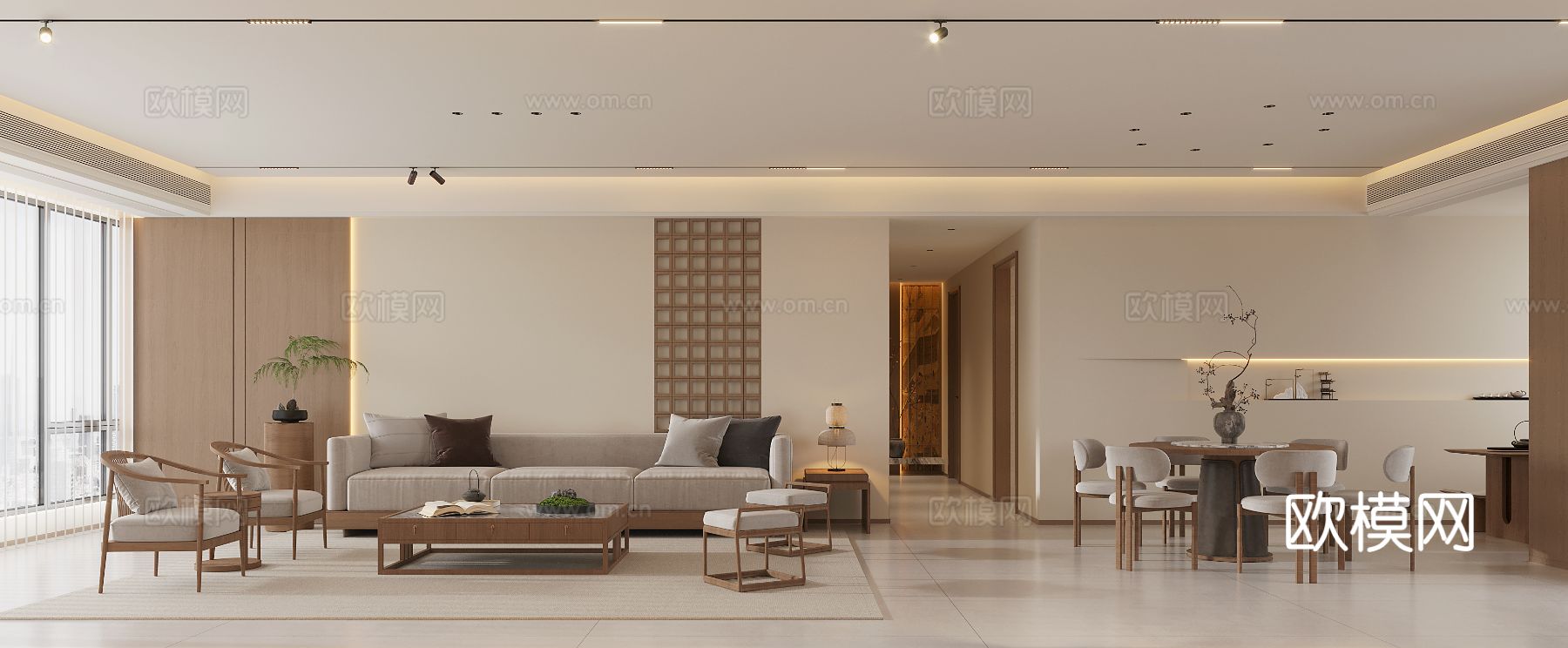 宋氏美学装修效果图下载（渲染图2）