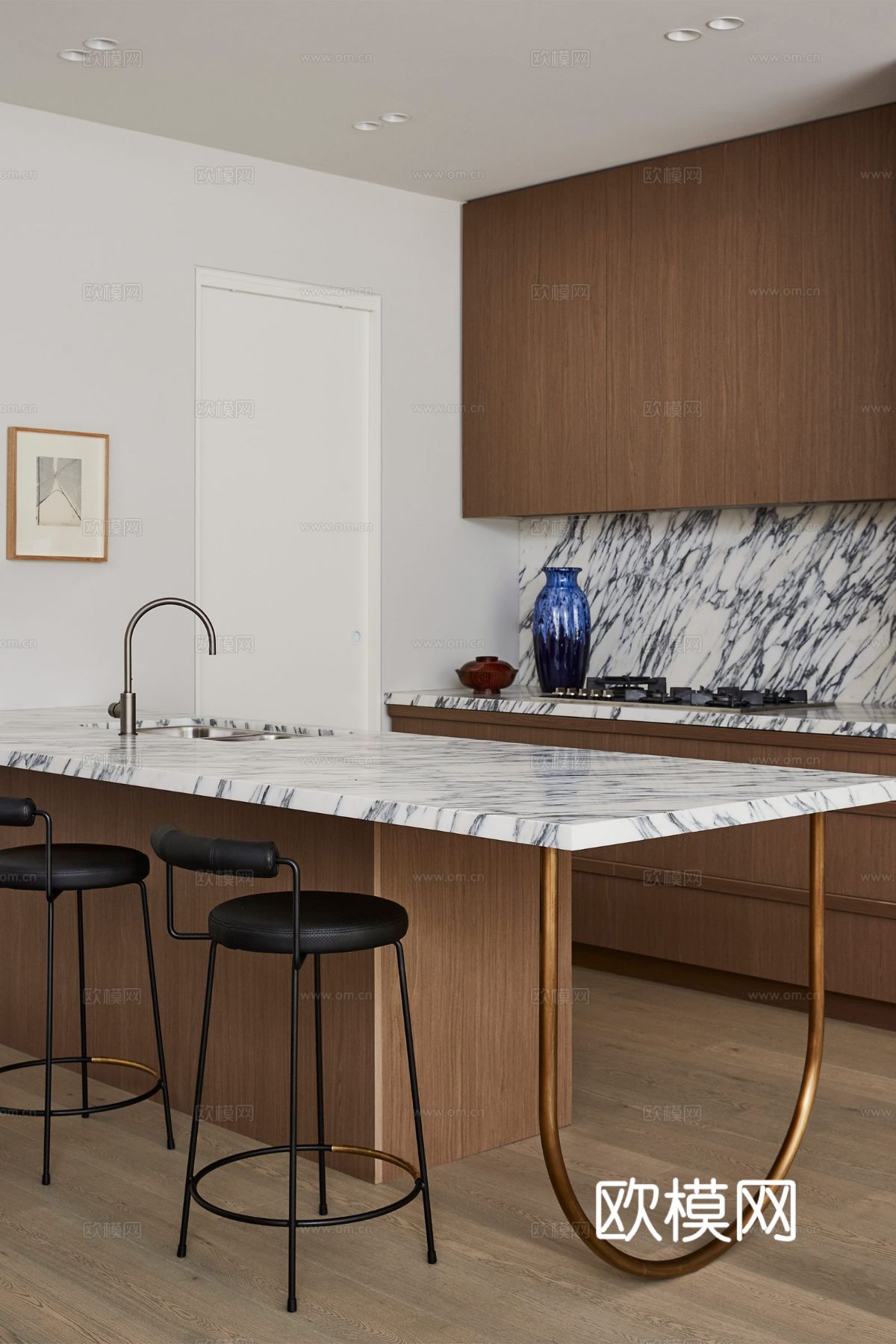 奶油风家装效果图 客厅卧室餐厅 黑白灰极简效果图下载（渲染图13）