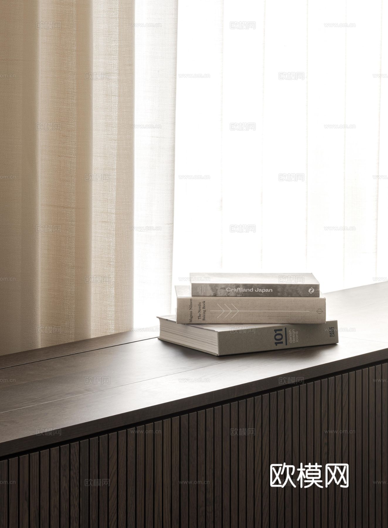 现代家装设计 客厅卧室餐厅 黑白灰 公寓效果图下载（渲染图5）