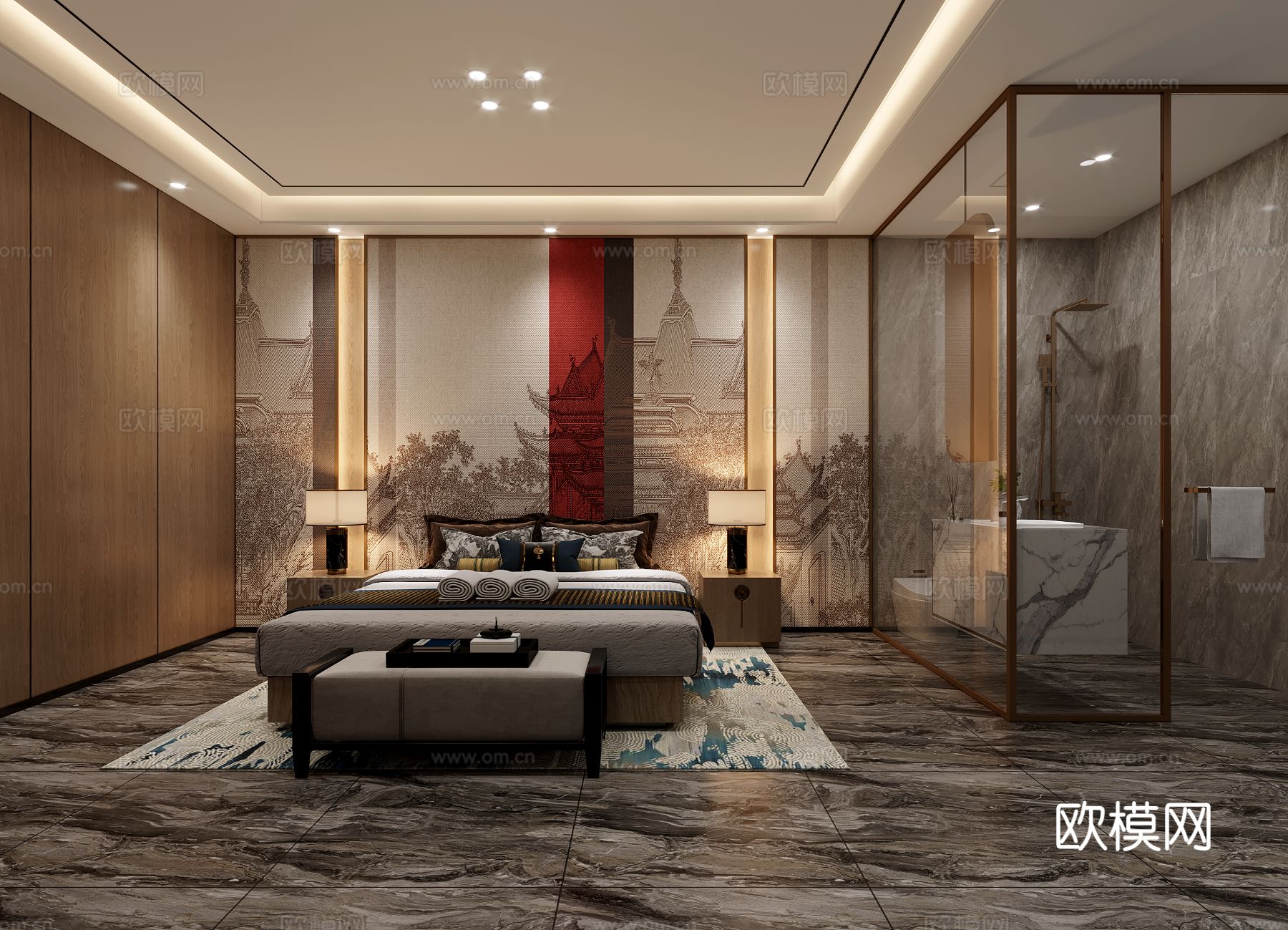 足浴店装修效果图下载（渲染图3）