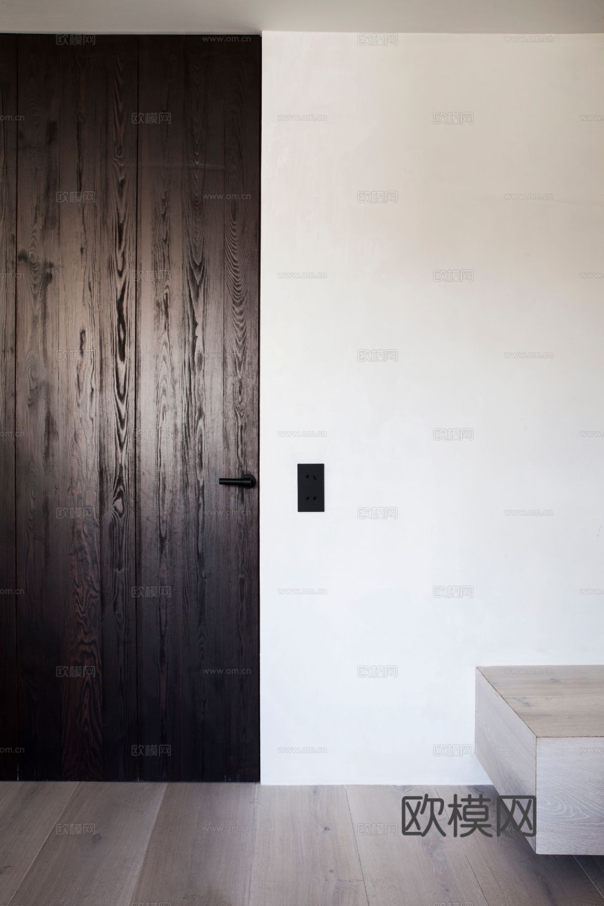 现代简约家装效果图 客厅卧室餐厅 黑白灰效果图下载（渲染图7）