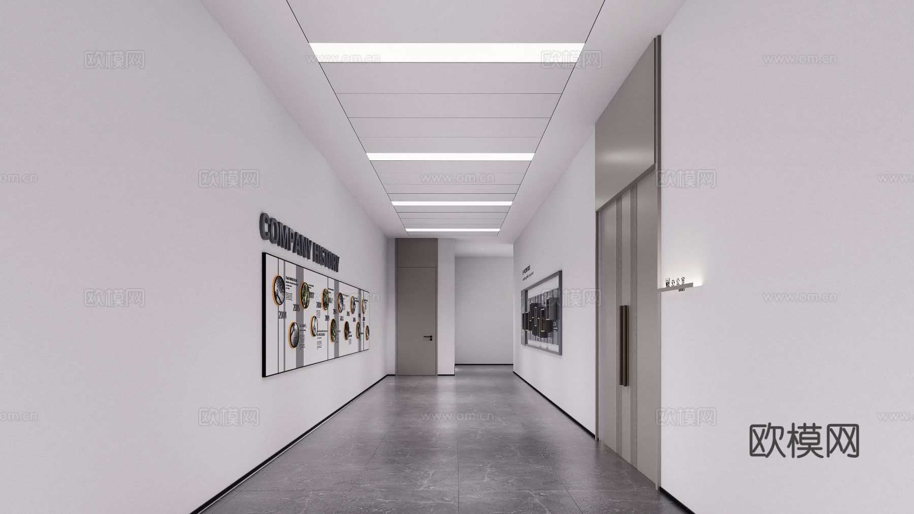 现代科技展厅效果图下载（渲染图6）