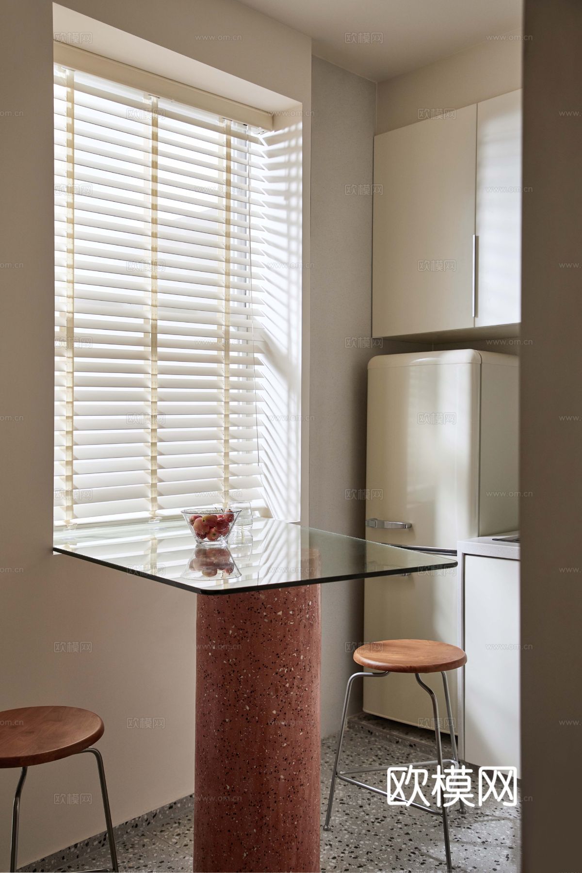 现代奶油风家装效果图客厅卧室餐厅 黑白灰极简效果图下载（渲染图8）